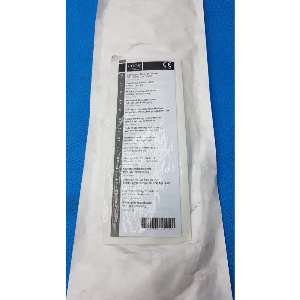 Cook Medical Multipurpose Ultrathane Drainage Catheter 18Fr 25cm Ref G07774 - Multipurpose Drainage Catheter