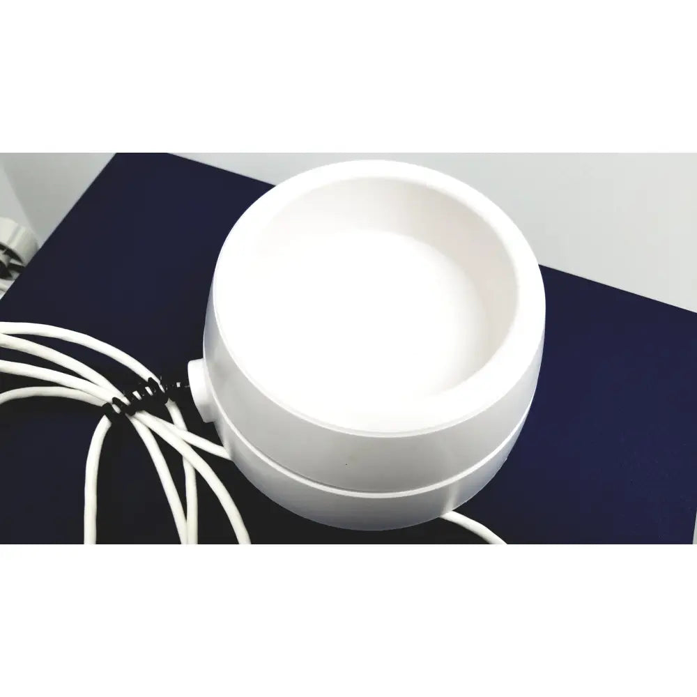 White ceramic pet bowl with smooth rounded edges and flared rim for cooper surgical lumax ts pro fiberoptic cystometry use