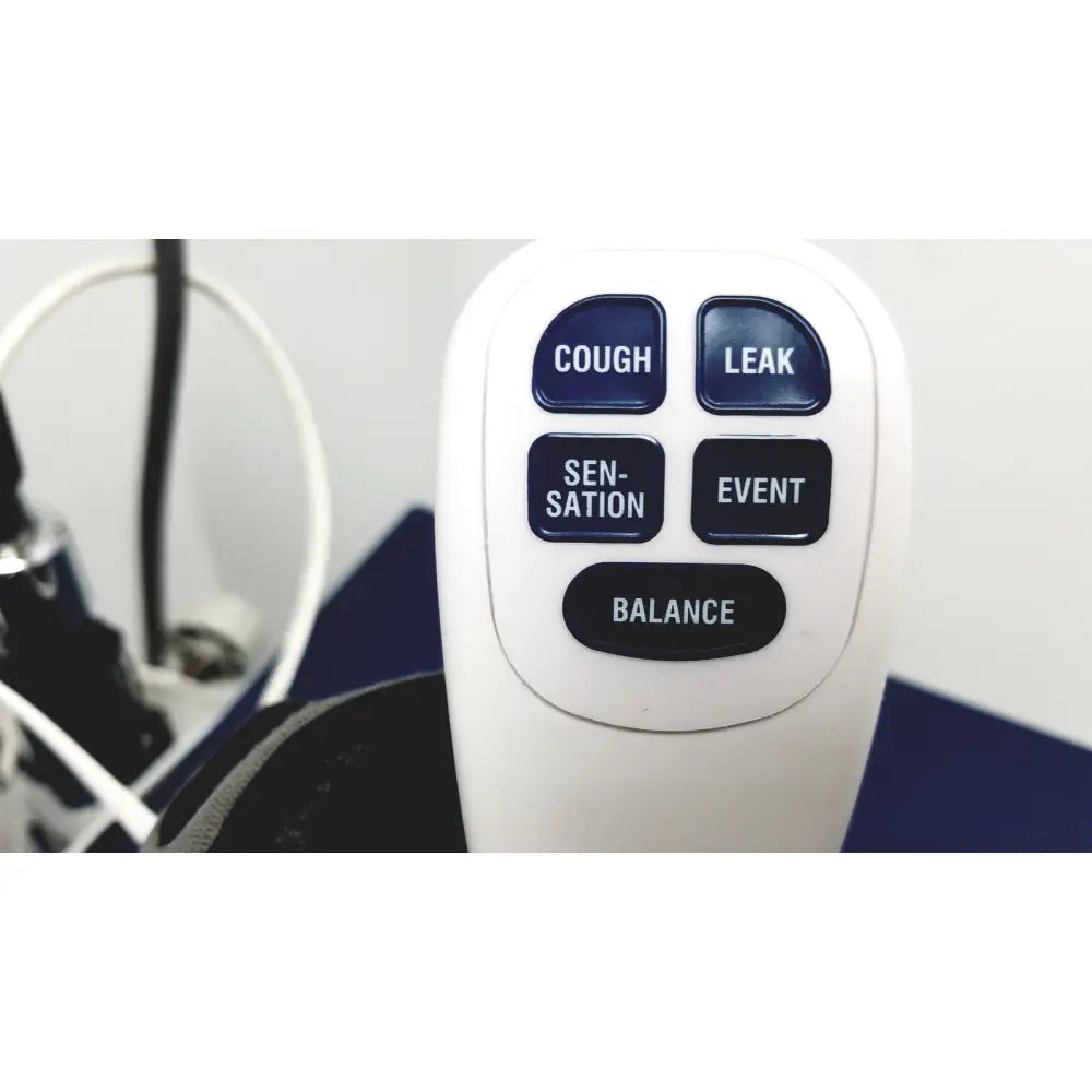 White handheld cooper surgical lumax ts pro device with five dark blue buttons for pro fiberoptic cystometry control