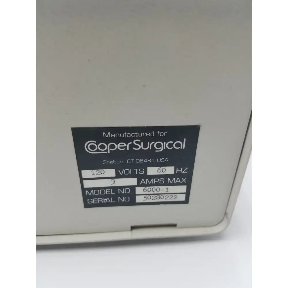 CooperSurgical LEEP System 6000 Electrosurgical Generator Model 6000-1 120V Electrosurgical Generator, second-hand product photo 8