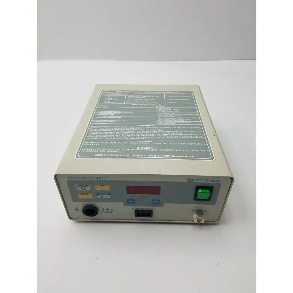 CooperSurgical LEEP System 6000 Electrosurgical Generator Model 6000-1 120V Electrosurgical Generator, second-hand product photo 9