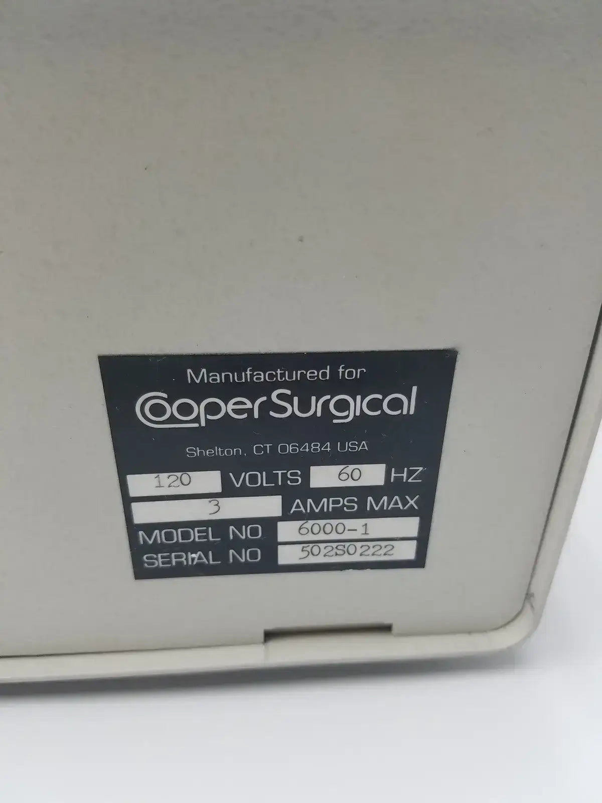 CooperSurgical LEEP System 6000 Electrosurgical Generator Model 6000-1 120V Electrosurgical Generator, second-hand product photo 8