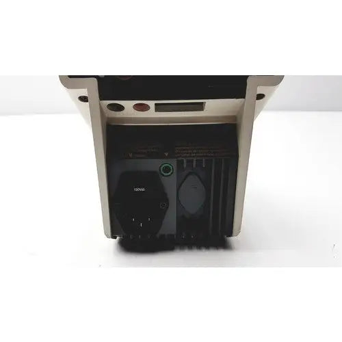 Black and beige Corning pH Meter 240 industrial power supply unit with digital display and multiple ports for reuse medical applications