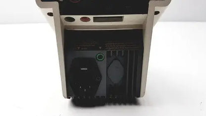 Black and beige Corning pH Meter 240 industrial power supply unit with digital display and multiple ports for reuse medical applications