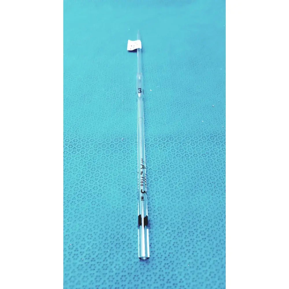 Reuse Medical Corning Pyrex 3mL Reusable Glass Volumetric Pipette Pipettes, second-hand product photo 1