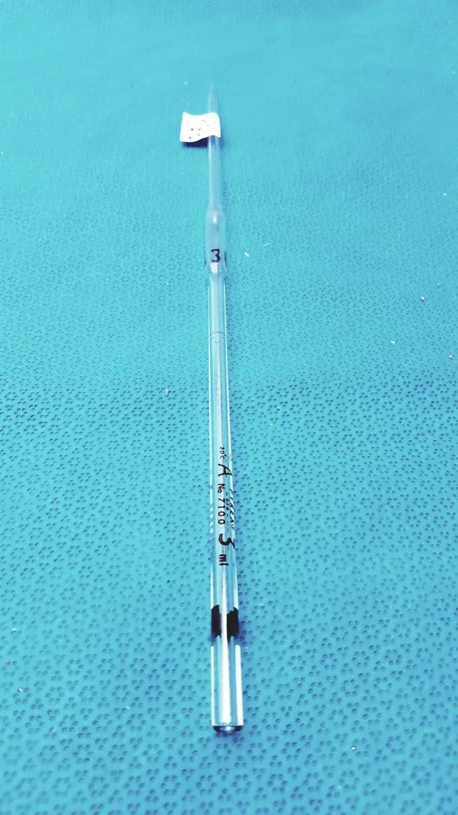 Reuse Medical Corning Pyrex 3mL Reusable Glass Volumetric Pipette Pipettes, second-hand product photo 1