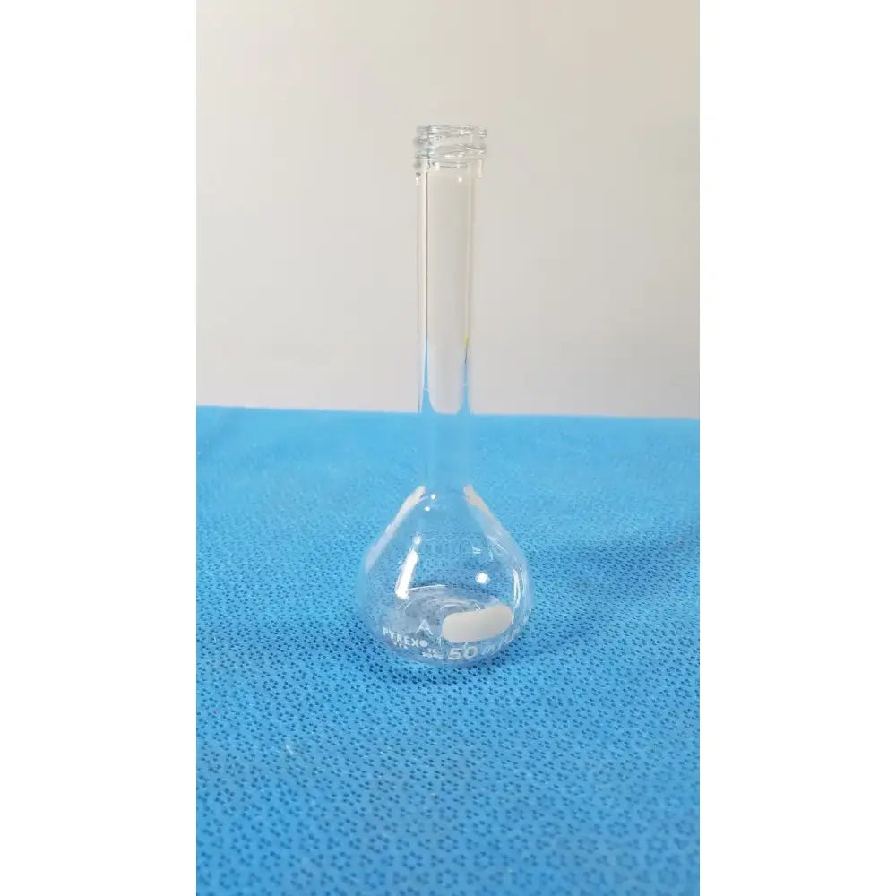 PYREX Corning Pyrex 50mL Volumetric Flask Class A Borosilicate Lab Glass Volumetric Flask, second-hand product photo 1