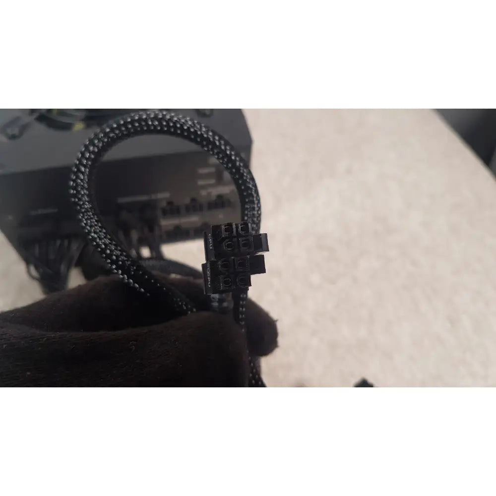 Black braided 6-pin power cable for corsair ax760 760w fully modular power supply with modular power design