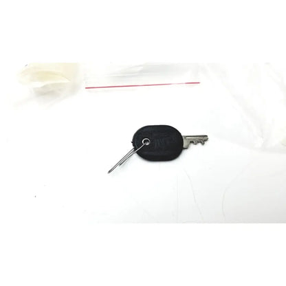 Black oval-shaped reusable medical key fob with silver metal key attached Cosmed K4 B2 Metabolic product