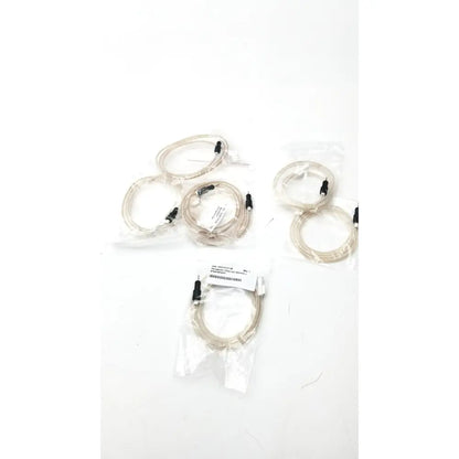 Clear flexible tubing with black connectors and white label for cosmed k4 b2 metabolic reuse medical application