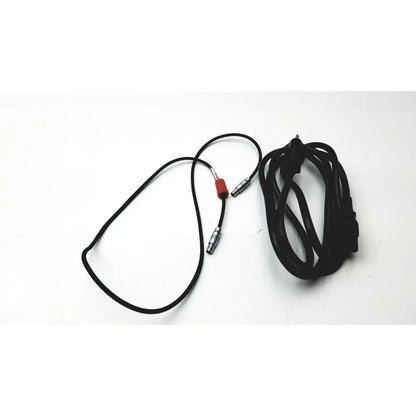 Cosmed k4 b2 metabolic black coiled power cable with red and silver connectors for reuse medical applications