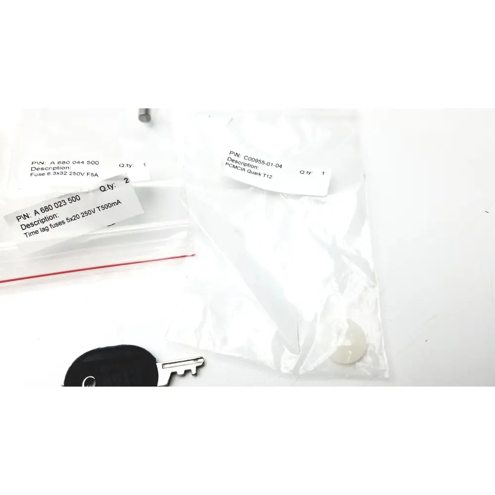 Black Cosmed K4 B2 metabolic key with metallic silver blade and circular head designed for reuse medical purposes