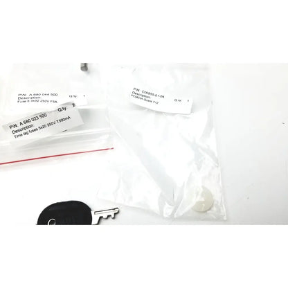 Black Cosmed K4 B2 metabolic key with metallic silver blade and circular head designed for reuse medical purposes