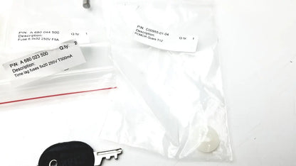 Black Cosmed K4 B2 metabolic key with metallic silver blade and circular head designed for reuse medical purposes