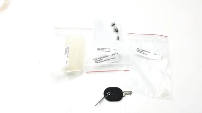 Black key with circular head and metallic blade for reuse medical applications in Cosmed K4 B2 Metabolic device