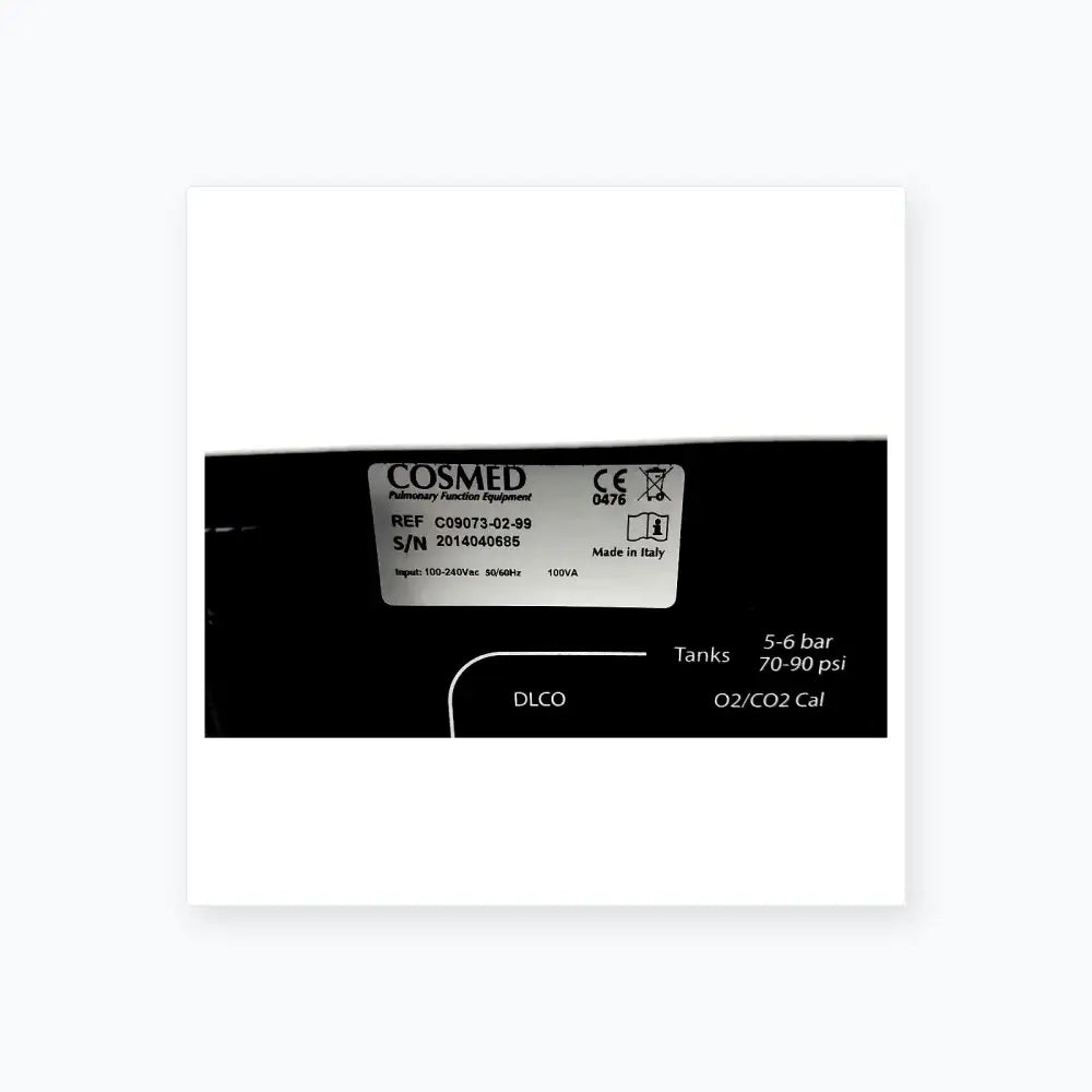 Cosmed Quark CPET C09073-02-99 Ergo Pulmonary Exercise Testing Metabolic Cart, second-hand product photo 7