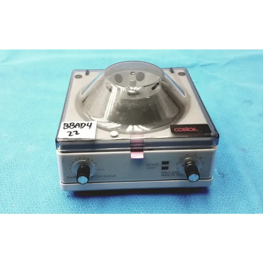 Reuse Medical Costar Mini Centrifuge 10 MVSS w/ Fixed Angle 6-Position Rotor Medical Cables & Cords, second-hand product photo 1