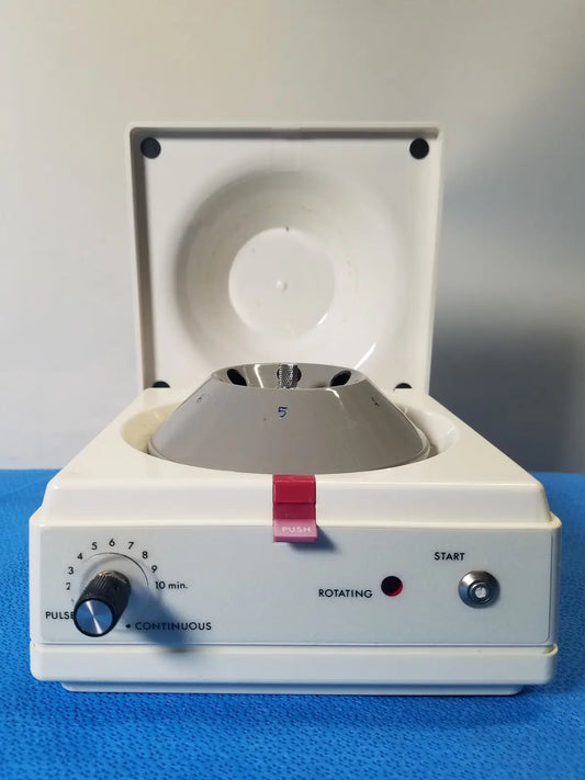 Reuse Medical Costar Model 10 Mini Centrifuge 6 Fixed Position Angled Rotor Other Medical & Lab Equipment, as-is (for parts) product photo 1