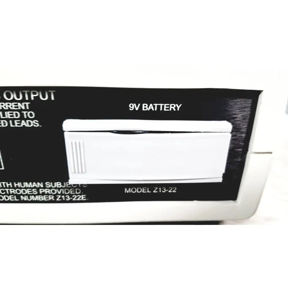 White rectangular 9v battery model z13-22 for coulbourn z13-22 stimulator used in scientific applications