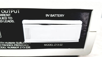 White rectangular 9v battery model z13-22 for coulbourn z13-22 stimulator used in scientific applications