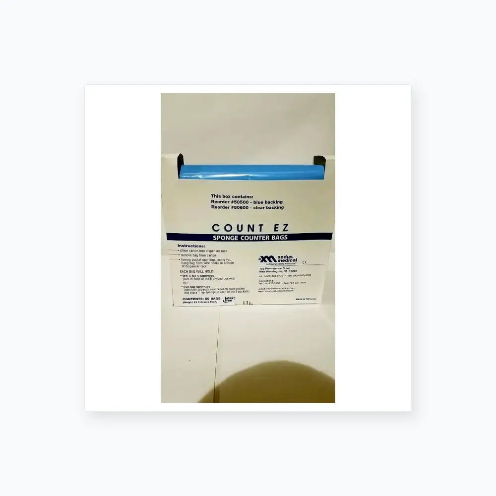 Reuse Medical Count EZ Sponge Counter Bags 50500 – Surgical Count Bags, Sterile, Disposable Centrifuge Tubes, second-hand product photo 1