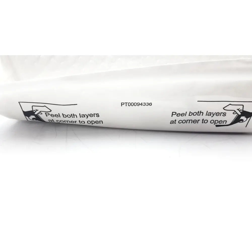 White plastic tube with black printed instructions and part number pt00094336 for covidien dover urine meter 400ml
