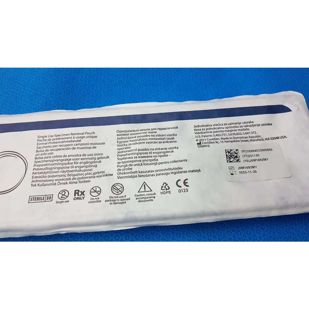 Covidien Endo Catch Gold Auto Suture 10mm Specimen Retrieval Pouch Ref 173050G - Specimen Retrieval Pouch