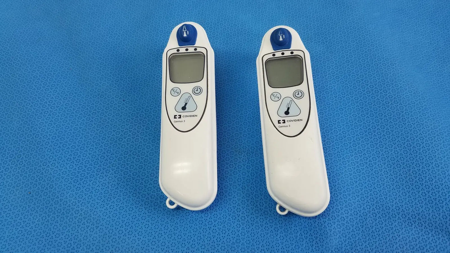 Reuse Medical Covidien Genius 3 Tympanic Thermometer and Base SMF1116-001 - Lot of 2 Medical Thermometers, second-hand product photo 1