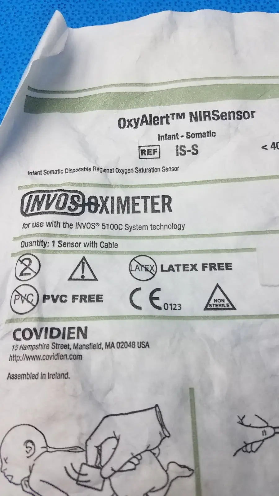 Covidien Infant Regional Saturation Sensor – 40 kg - used Oximetry Sensor, second-hand product photo 4