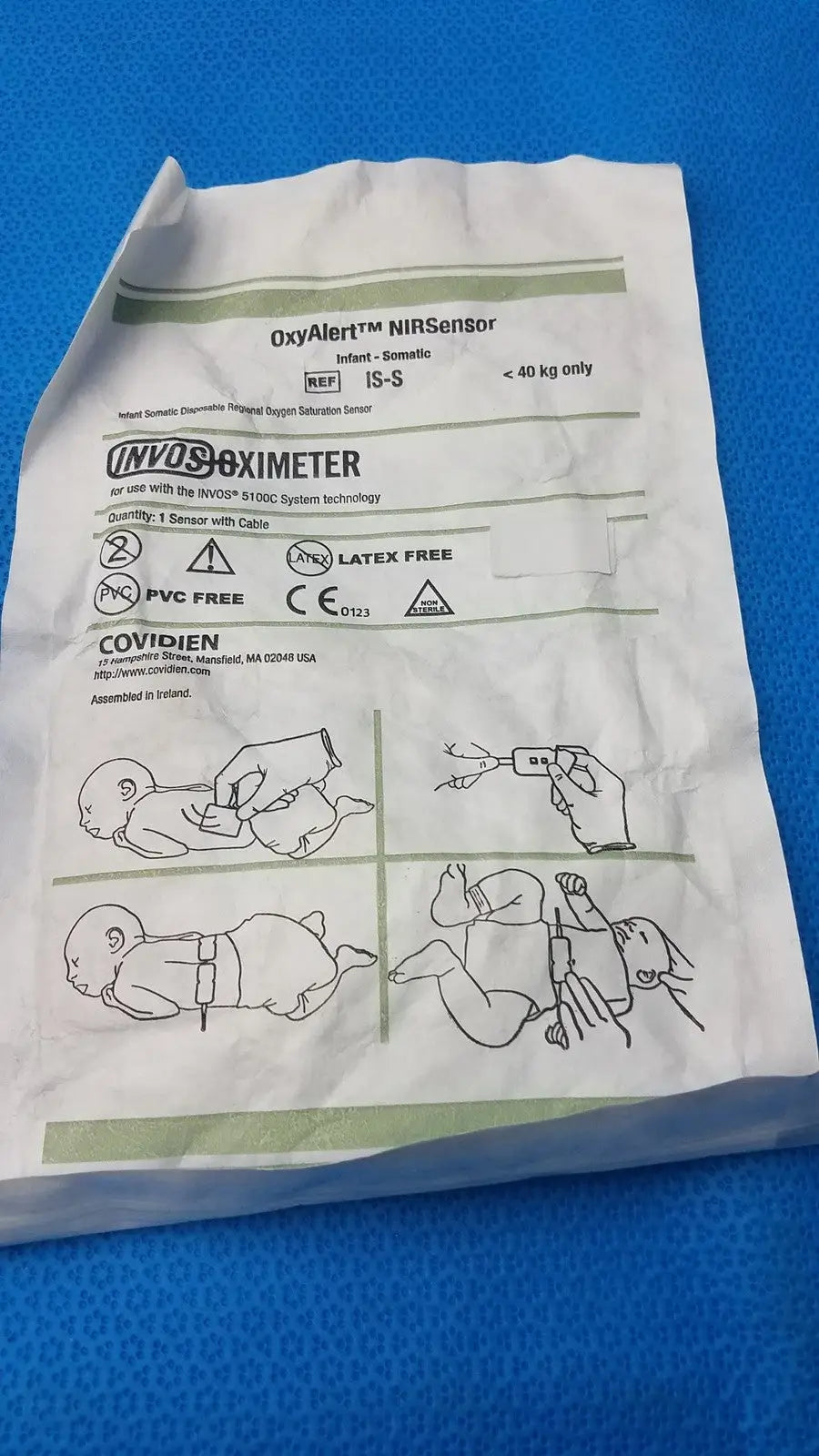 Covidien Infant Regional Saturation Sensor – 40 kg - used Oximetry Sensor, second-hand product photo 3