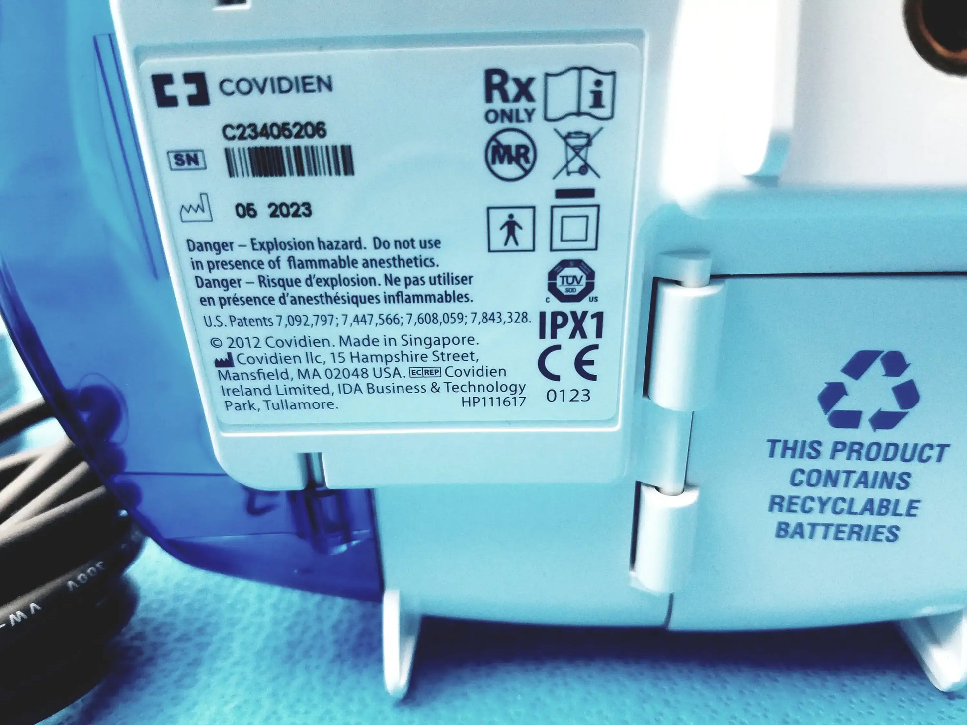 Covidien Kangaroo Enteral Feeding ePump With Pole Clamp and Power Supply Enteral Feeding ePump, second-hand product photo 6