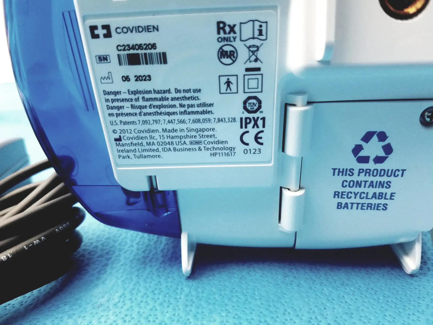 Covidien Kangaroo Enteral Feeding ePump With Pole Clamp and Power Supply Enteral Feeding ePump, second-hand product photo 5