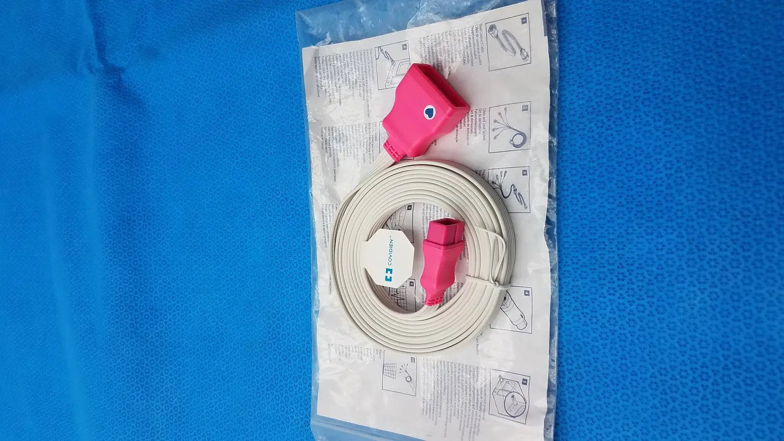 Covidien Kendall Disposable 5-Lead ECG Cable – Dual Connector – 2.7m (9') Disposable ECG Cable, second-hand product photo 3