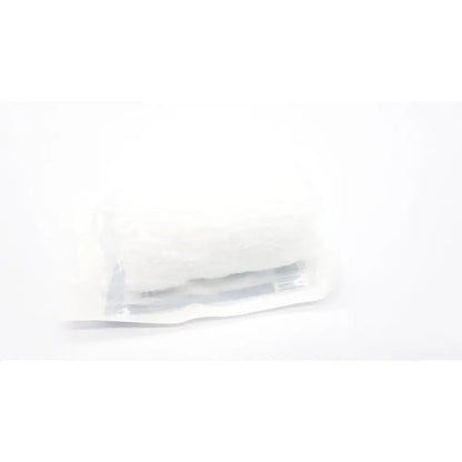 White plastic-wrapped covidien kerlix fluffy gauze bandage roll with faint gray markings sterile 6-ply 4.5 by 4.1 yds
