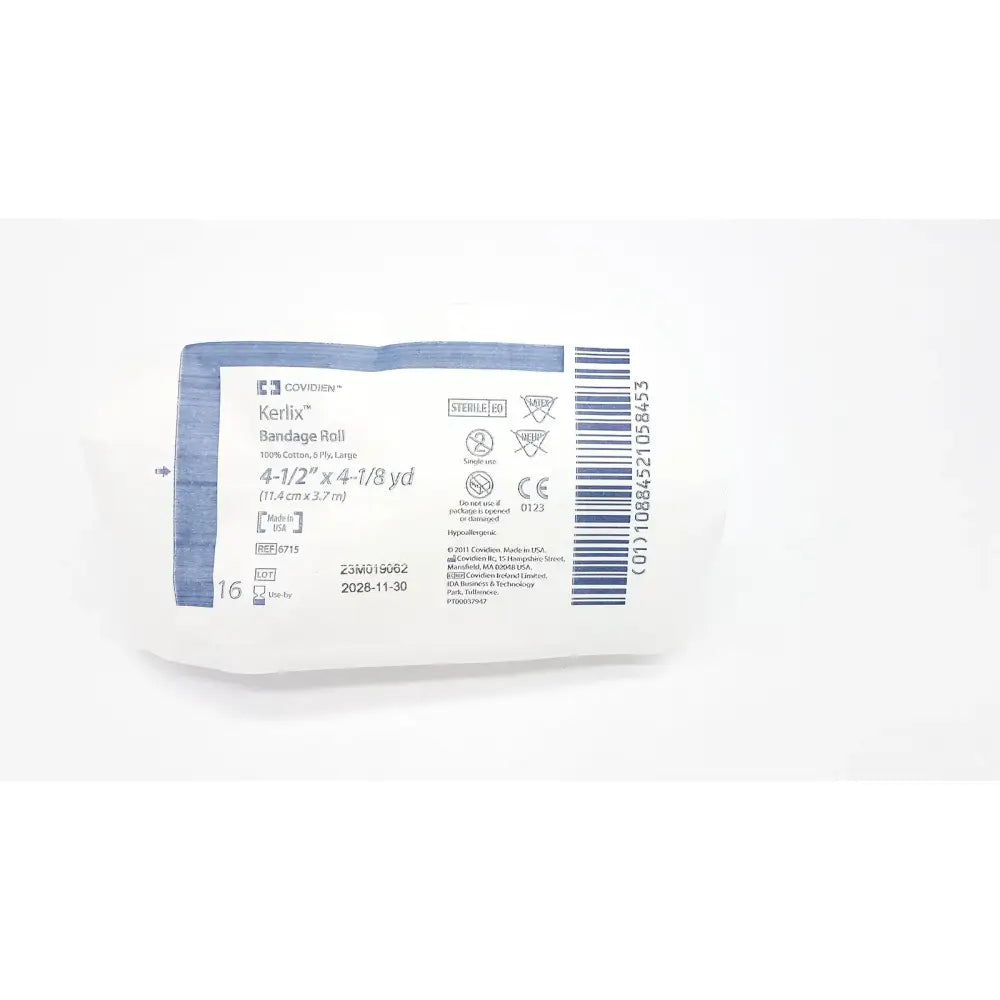 Reuse Medical Covidien Kerlix Fluffy Gauze Bandage Roll 6-Ply Sterile 4.5"x4.1Yds 6715 Bandages, Gauze & Dressings, second-hand product photo 1