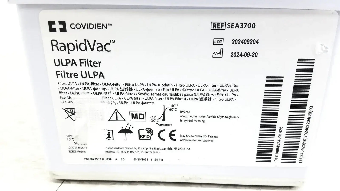 3M Covidien RapidVac ULPA Filter Ref SEA3700 Smoke Evacuator Filter, second-hand product photo 5
