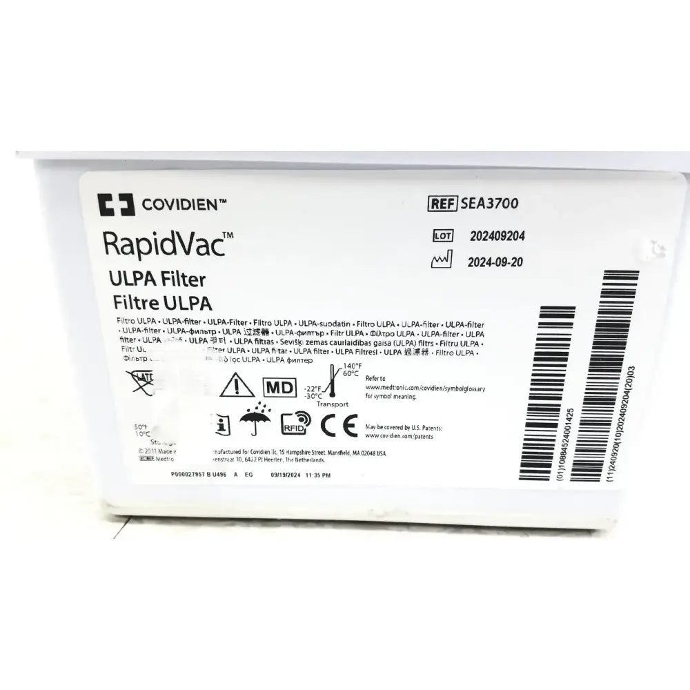 3M Covidien RapidVac ULPA Filter Ref SEA3700 Smoke Evacuator Filter, second-hand product photo 5
