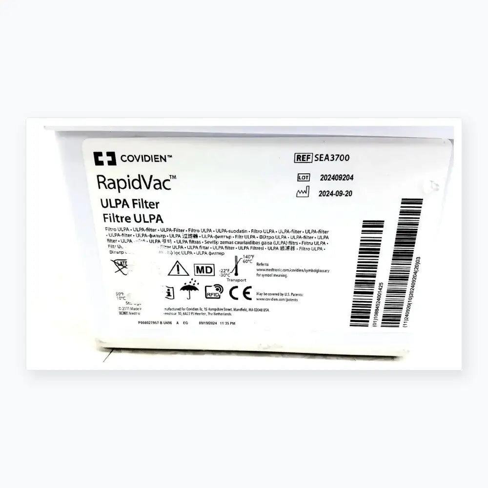 3M Covidien RapidVac ULPA Filter Ref SEA3700 Smoke Evacuator Filter, second-hand product photo 5