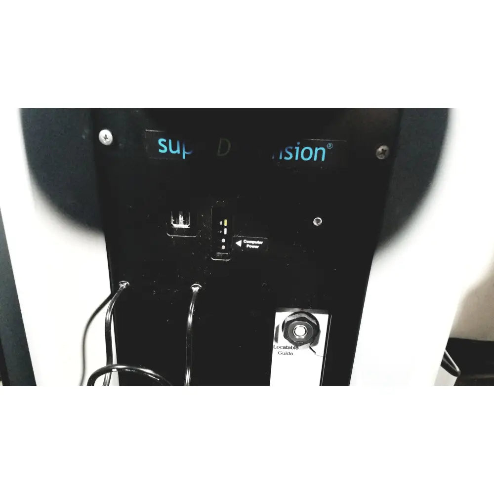 Black covidien super dimension navigation system back panel with usb ports power indicators and locatable guide connector