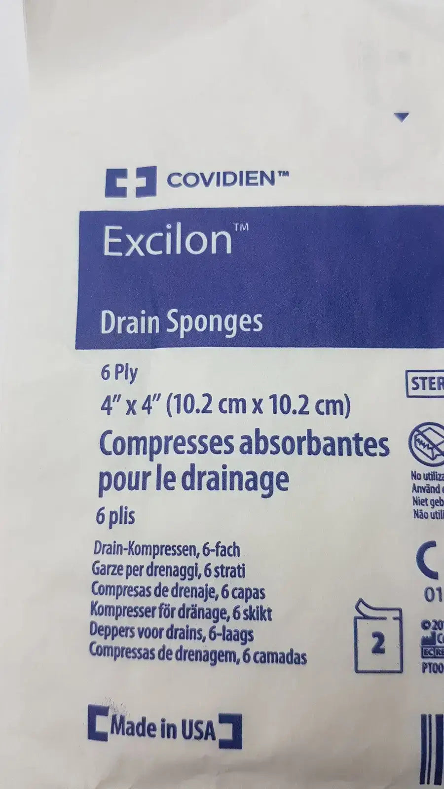 Covidien Coviidien 7086 Exciilon 6-Ply 4" x 4" Dressing, second-hand product photo 3