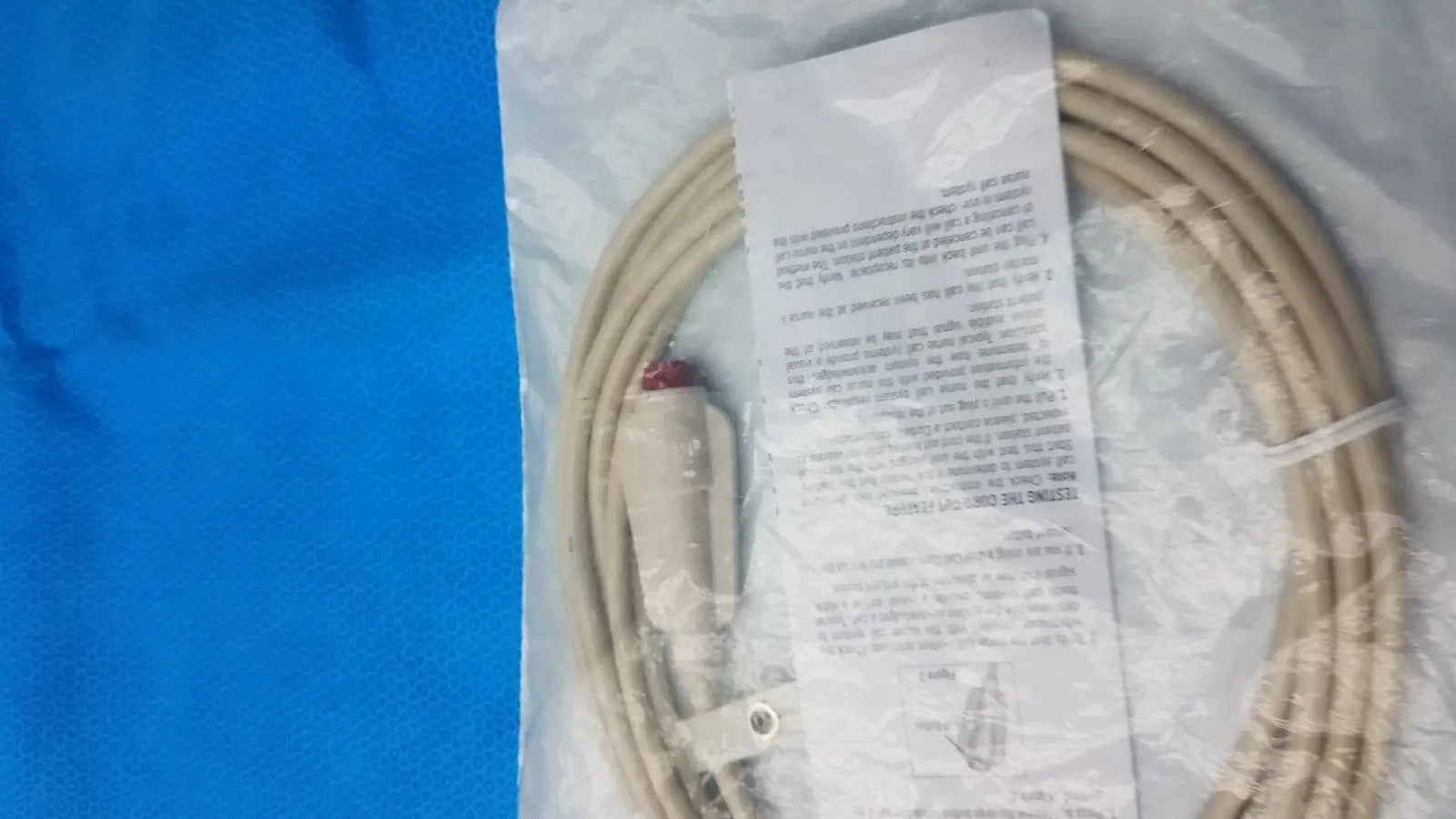 Crest Healthcare 7700B-12 Call Cord – 1/4" Plug – 12ft – Beige – Single Patient Nurse Call Cord, second-hand product photo 3