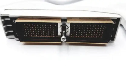 Black and silver industrial connector with central screw mechanism for criticare 506nt3 series comfort cuff patient monitor