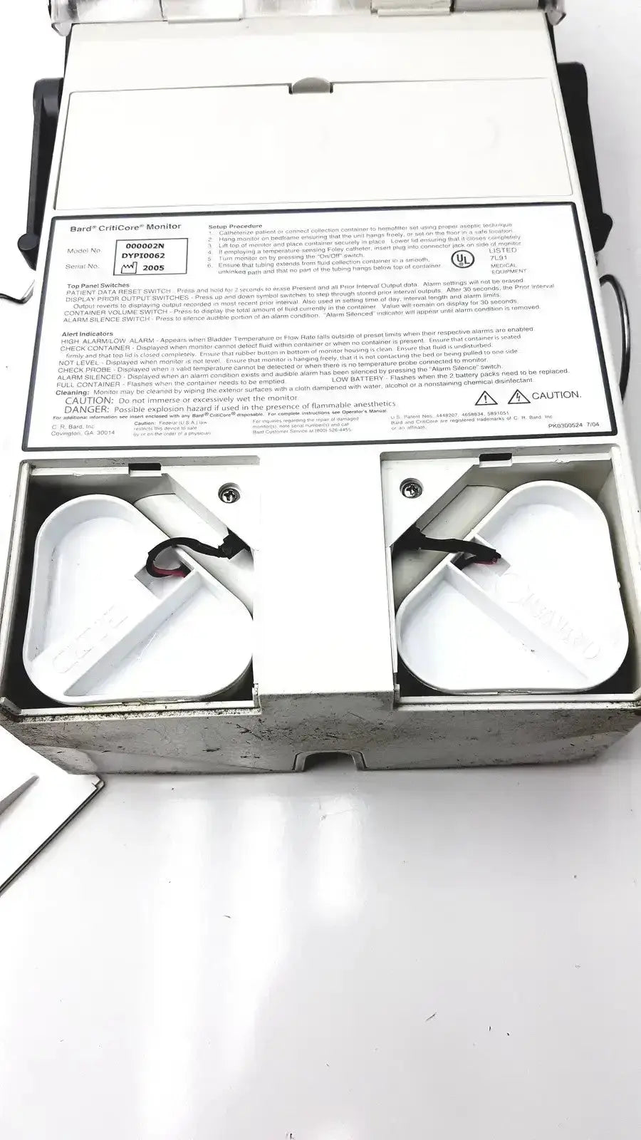 Bard CritiCore Fluid Output and Temperature Monitor Model 000002N Patient Monitor, second-hand product photo 14