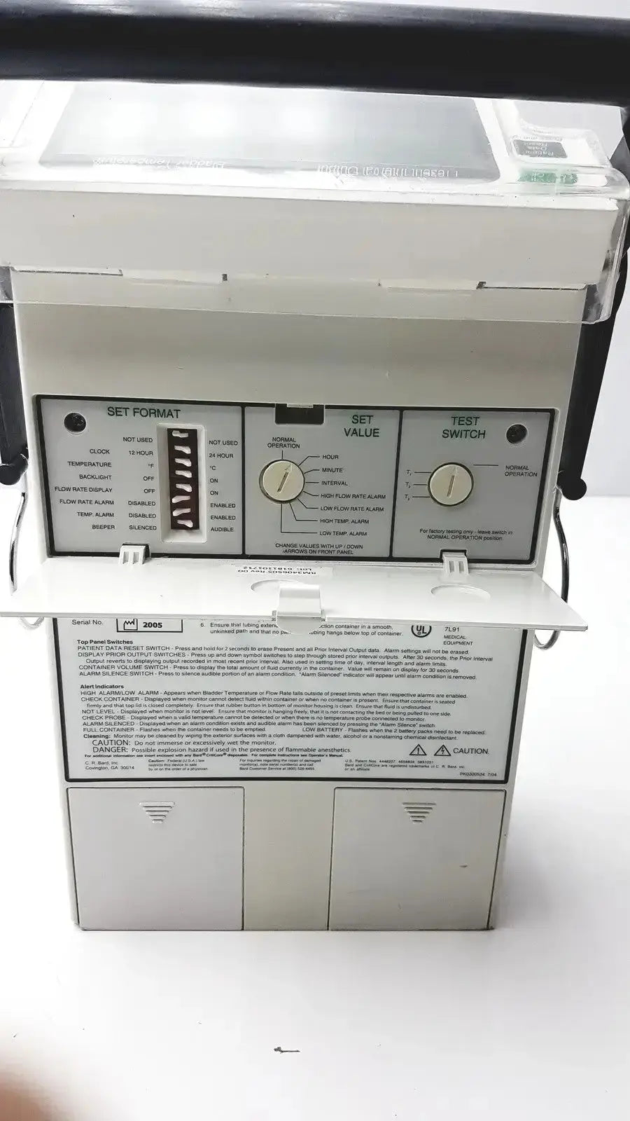 Bard CritiCore Fluid Output and Temperature Monitor Model 000002N Patient Monitor, second-hand product photo 13