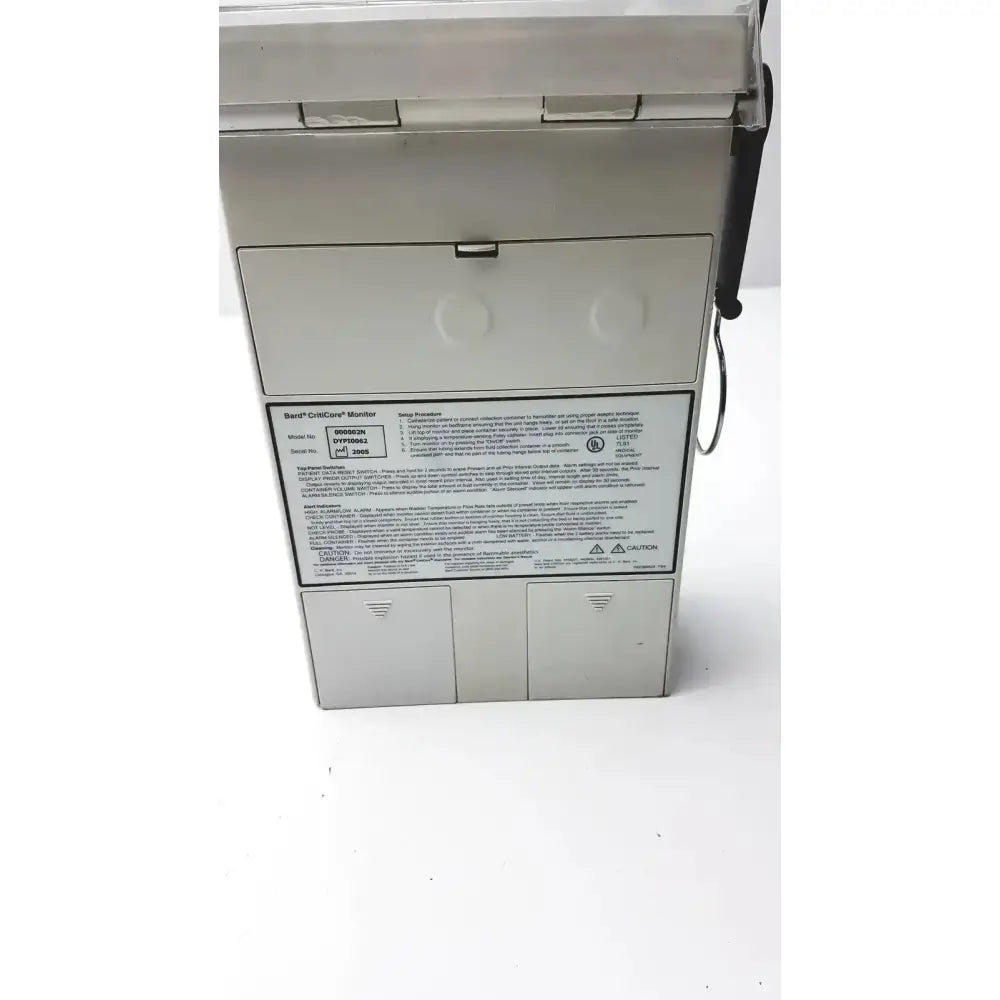 Bard CritiCore Fluid Output and Temperature Monitor Model 000002N Patient Monitor, second-hand product photo 7