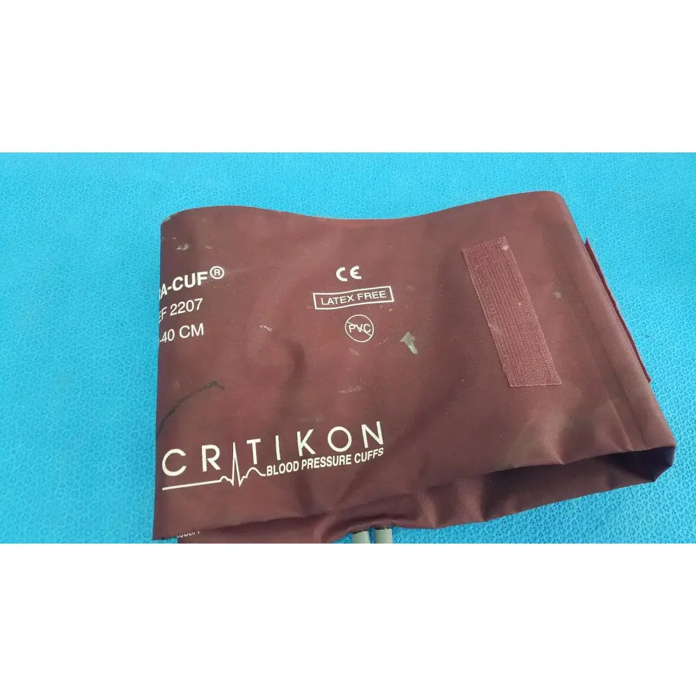 Reuse Medical Critikon DURA-CUF Large Adult Blood Pressure Cuff 2207 (31-40cm) Blood Pressure Cuffs & Hoses, second-hand product photo 1