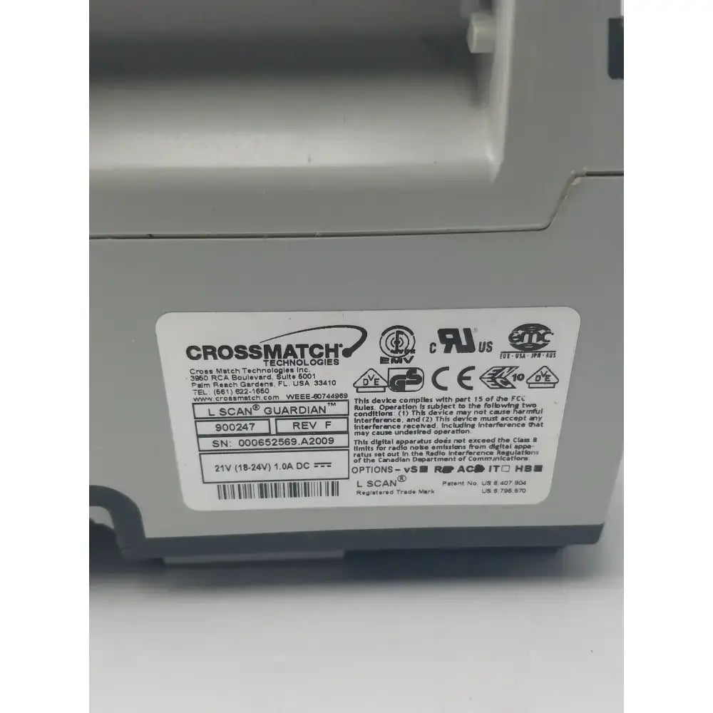 CrossMatch L Scan Guardian Fingerprint Scanner 900247 Fingerprint Scanner, second-hand product photo 4