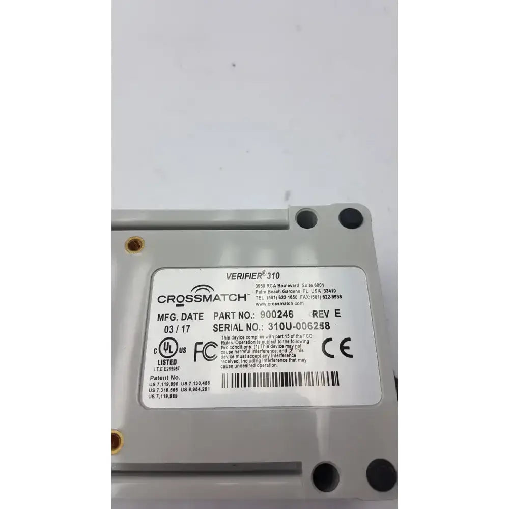 Crossmatch Verifier 310 LC Fingerprint Capture Device Fingerprint Scanner, second-hand product photo 11