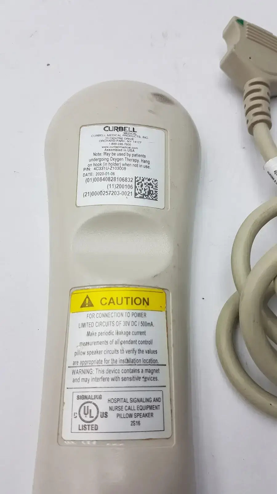 Curbell 4C331U-Z103008 Gen4 Pillow Speaker Remote Controller Pillow Speaker Remote Controller, second-hand product photo 11