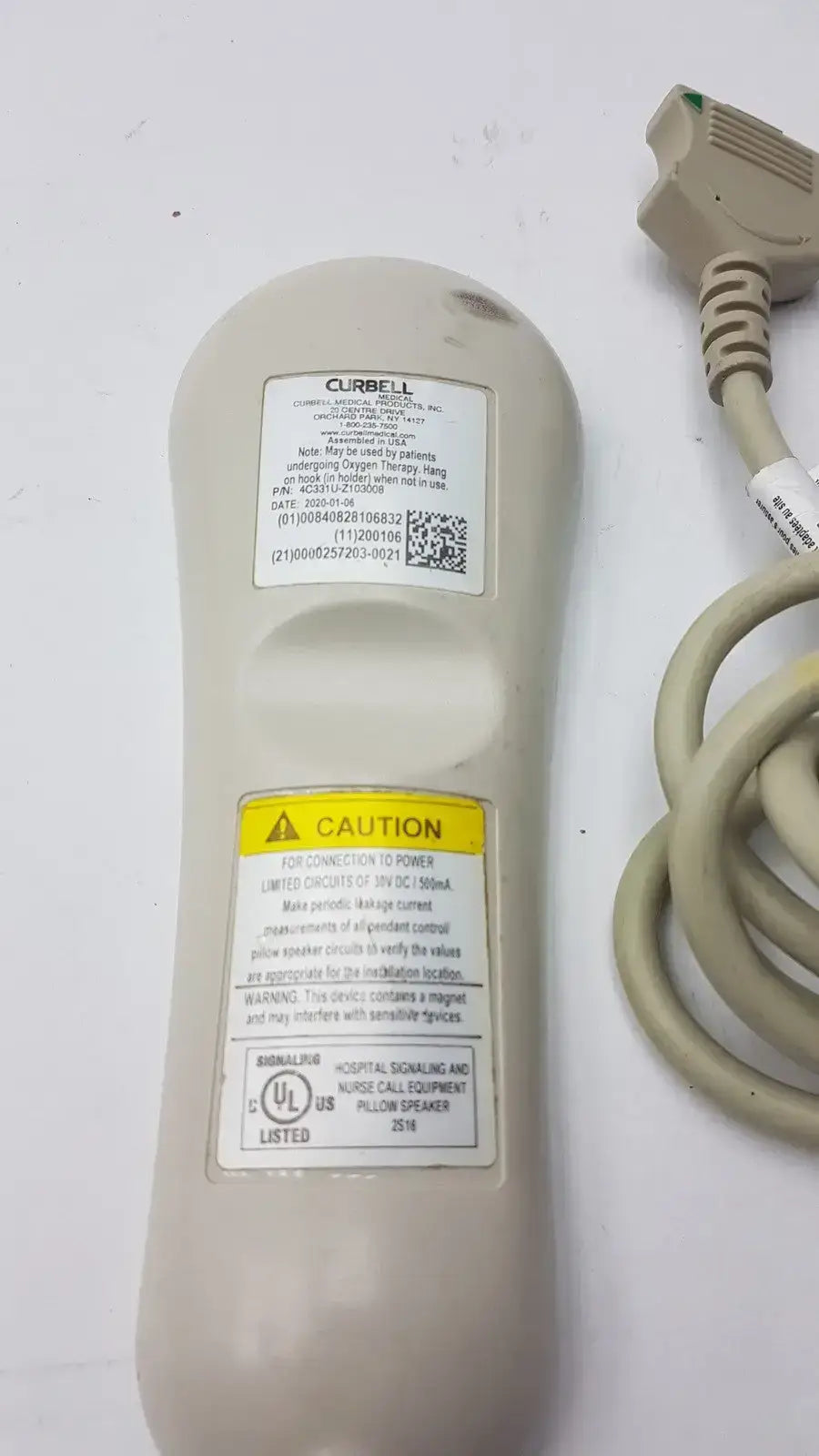 Curbell 4C331U-Z103008 Gen4 Pillow Speaker Remote Controller Pillow Speaker Remote Controller, second-hand product photo 10